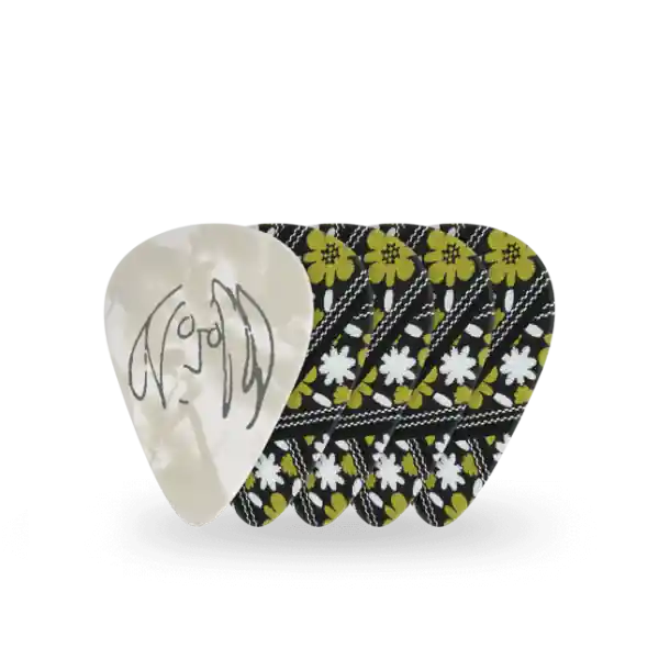 D'addario John Lennon Rooftop Guitar Picks, Medium Gauge (0.7mm), 10 Pack Koopje