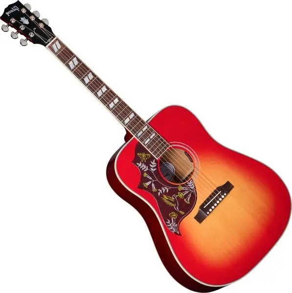 Laatste Versie Gibson Hummingbird Standard LH - vintage cherry sunburst