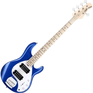 Sterling by musicman Stingray Ray5HH 5-String (MN) - cobra blue Hete Deal