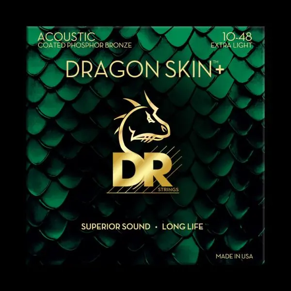 Dr DRAGON SKIN+ Core Technology Coated Wrap Phosphore Bronze 10-48 - snarenset Meest Verkocht