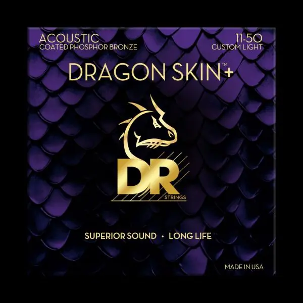 Dr DRAGON SKIN+ Core Technology Coated Wrap Phosphore Bronze 11-50 - snarenset Meest Verkocht