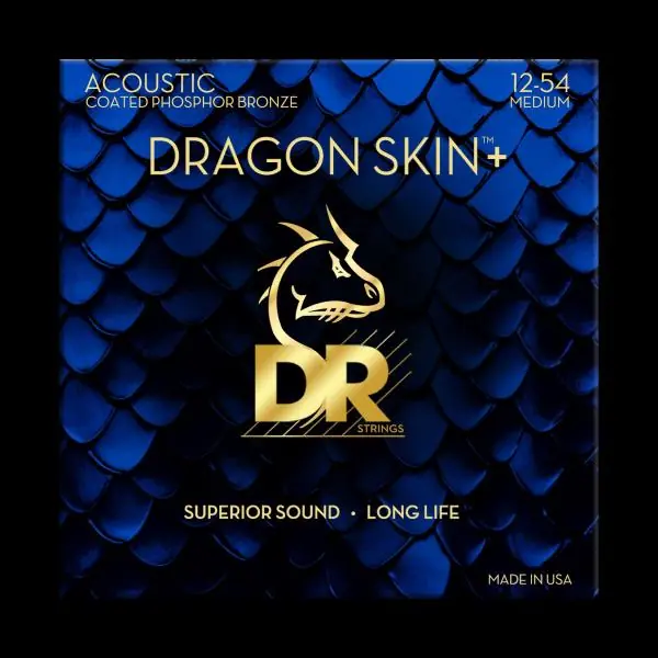 Dr DRAGON SKIN+ Core Technology Coated Wrap Phosphore Bronze 12-54 - snarenset Nieuw