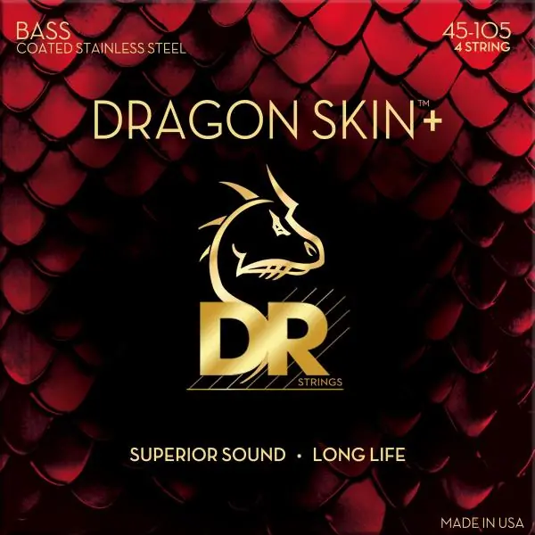 Exclusieve Aanbieding Dr DRAGON SKIN+ Core Technology Coated Wrap 45-100 - set van 4 snaren