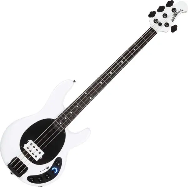 Direct Beschikbaar Music man DarkRay +Gig Bag - white sparkle