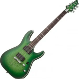 Schecter C-1 Platinum - satin green burst Betaalbaar