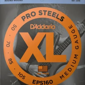 Hoge Kwaliteit D'addario EPS160 Electric Bass 4-String Set ProSteels Round Wound Long Scale 50-105 - set van 4 snaren
