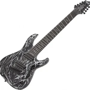 Schecter C-8 Multiscale Silver Mountain - silver mountain Dagaanbieding
