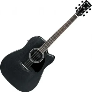 Exclusieve Aanbieding Ibanez AW8412CE WK Artwood - weathered black open pore