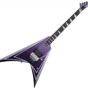 Gereduceerde Prijs Esp Alexi Laiho Hexed Signature - purple fade satin w/ ripped pinstripes