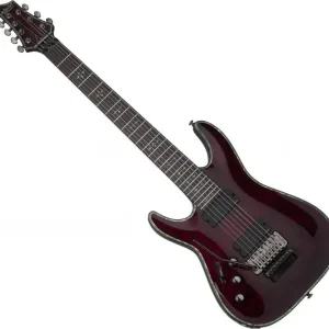 Laatste Versie Schecter Hellraiser C-7 FR LH - black cherry