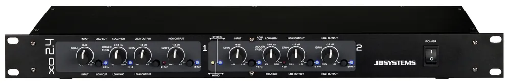 JB Systems XO 2.4 2-wegs stereo of 3-wegs mono crossover Op = Op