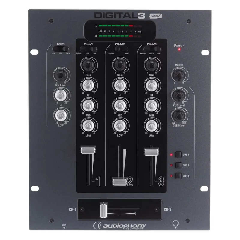 Audiophony DIGITAL 3 DJ-mengpaneel Nu Kopen