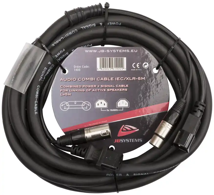 Hilec AUDIO COMBI CABLE IEC/XLR-5M Betrouwbaar