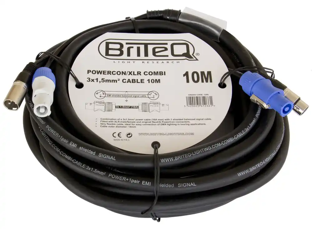Hilec POWERCON/XLR COMBI 3x1,5mm² CABLE10M Koop Online