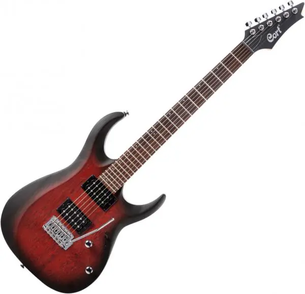 Cort X100 - open pore black cherry burst Nieuw