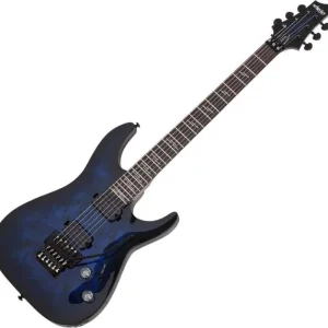 Gratis Verzending Schecter Omen Elite-6 FR - see thru blueburst