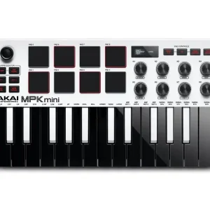 Akai MPK Mini MK3 Wit MIDI Keyboard Controller Exclusieve Aanbieding