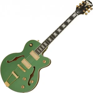 Populair Epiphone Uptown Kat ES - emerald green metallic