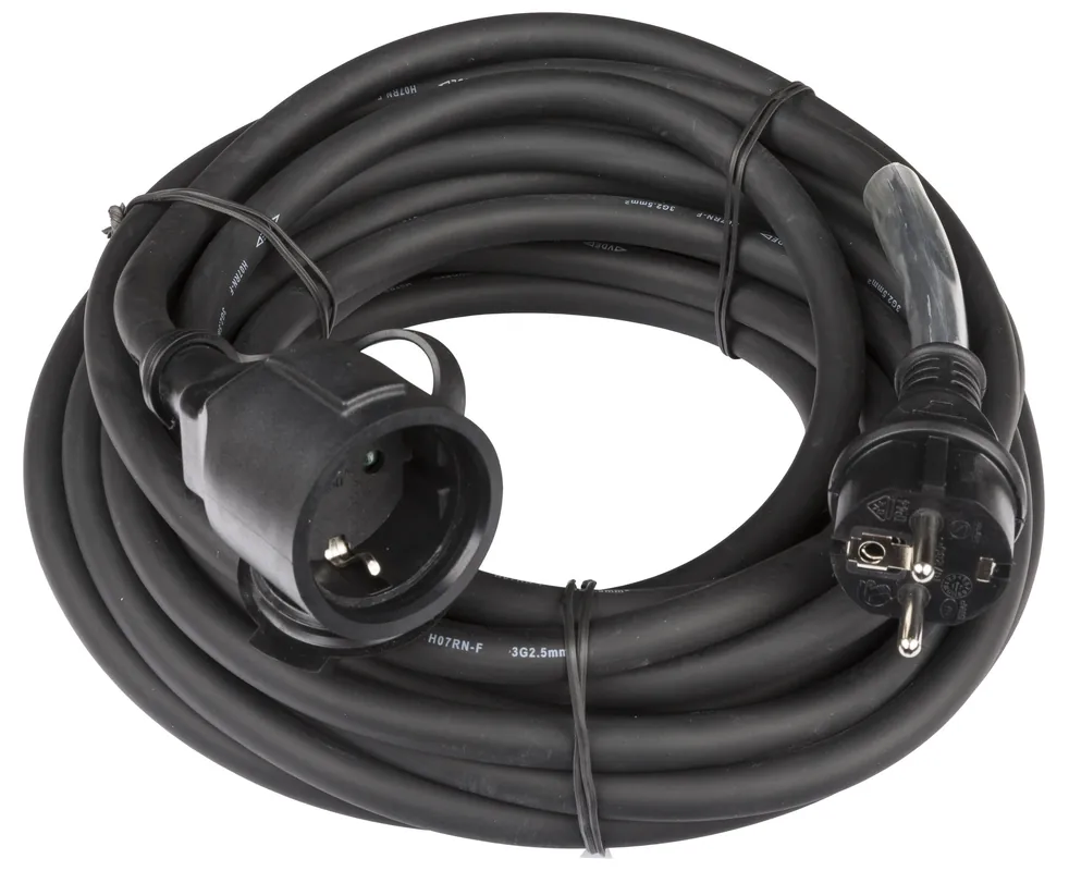 Hilec POWERCABLE-3G2,5-10M-G Stroomverlengkabel Must-Have