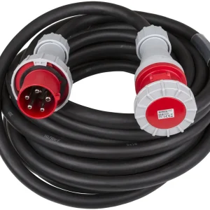 Betrouwbaar Hilec CEE-CABLE-63A-5G16-20M 5-polige CEE stroomkabel met transparante krimpkous