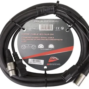 Hilec COMBI CABLE IEC/XLR 3M Gratis Retour
