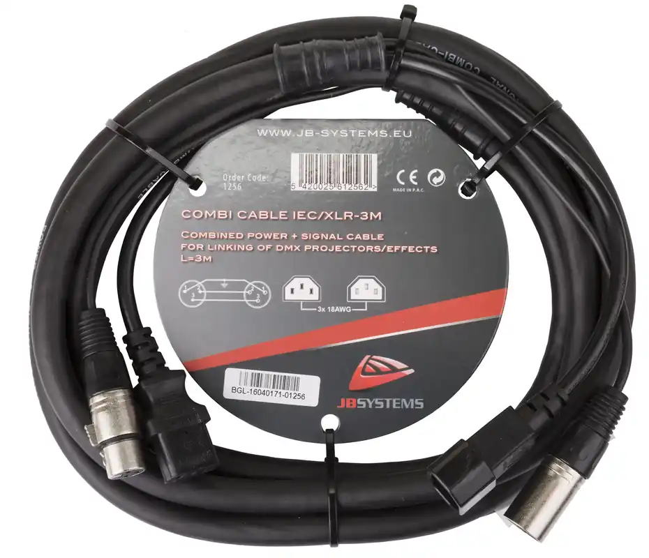 Hilec COMBI CABLE IEC/XLR 3M Gratis Retour