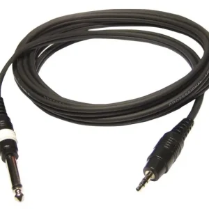Flitsaanbieding Hilec CL-71/1.5 Mannelijke stereo 3,5mm mini Jack / mannelijke stereo 6,35 Jack kabel 1,5m