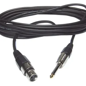 Seizoensaanbieding Hilec CM/XFJM-20 Vrouwelijke XLR / mannelijke mono Jack microfoonkabel 20m