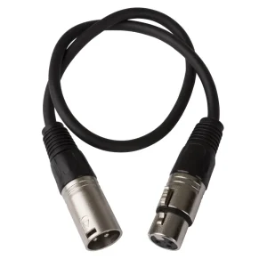 Hilec XMF-0.50M Assembled cable signal, 3pin XLR f + 3pin XLR m 0.5m Gecertificeerd