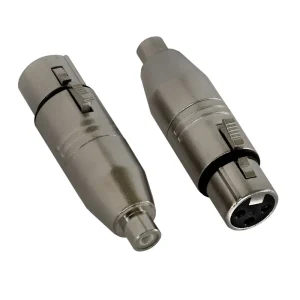 Hete Deal Hilec RCAf/XLRf Adapter per 2 stuks