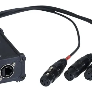 Gratis Verzending Hilec BOXRJ4XF3 RJ45 / XLR3F adapterdoos voor audio of DMX signaal