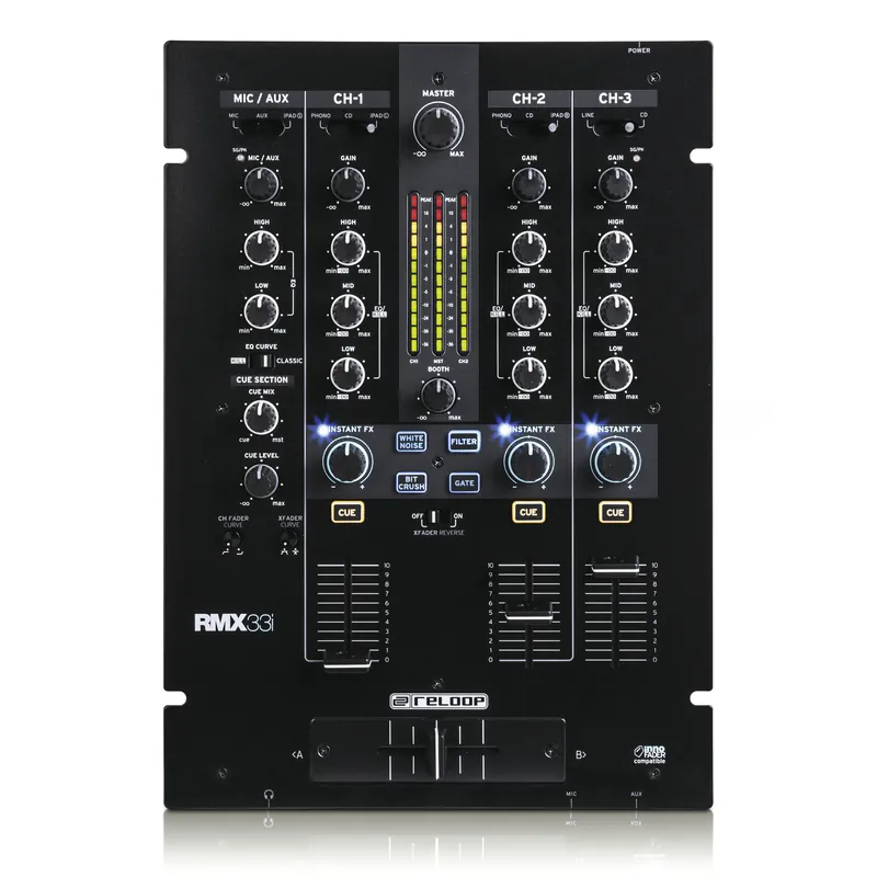 Reloop RMX-33i 3+1 Kanaals digitale club mixer Hoge Kwaliteit