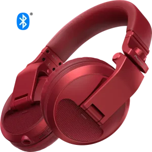 Pioneer DJ HDJ-X5BT DJ-hoofdtelefoon rood Gratis Verzending