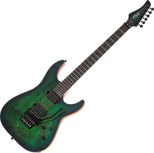 Beperkt Aanbod Schecter C-6 Pro FR - aqua burst