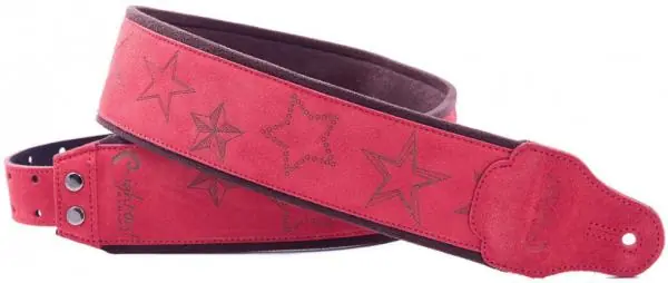 Betaalbaar Righton straps Jazz Stars Guitar Strap - Red