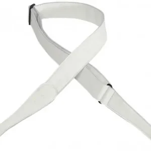 Levy's M7GG-WHT Garment Leather Guitar Strap - White Hoge Kwaliteit