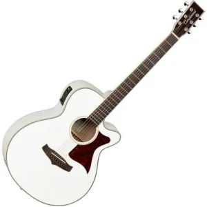 Tanglewood TW4WH Winterleaf Super Folk Cutaway - white gloss Lage Prijs