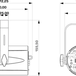Bestel Nu BRITEQ BEAMSPOT1-TRIAC WW
