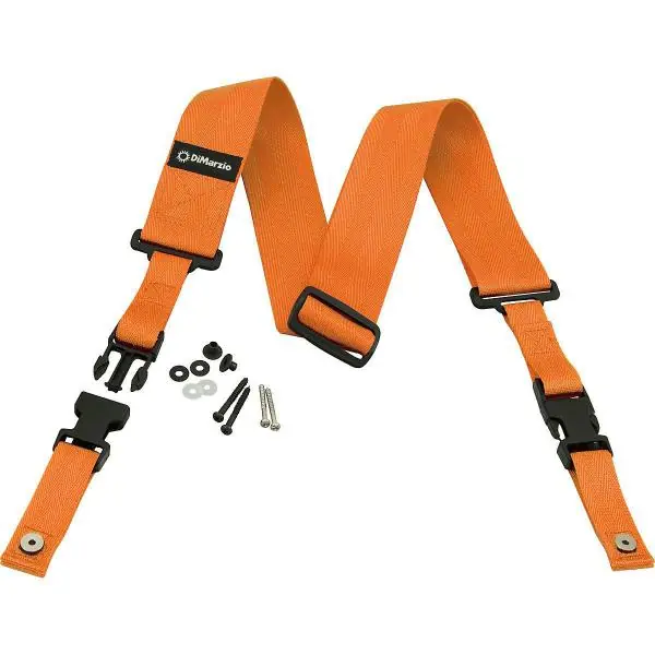 Dagaanbieding Dimarzio Cliplock DD2200-OR Nylon 5cm Orange