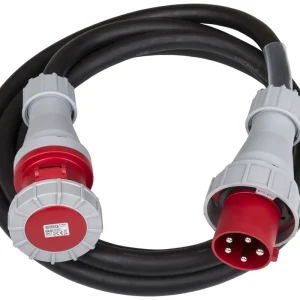 Hilec CEE-CABLE-63A-5G16-5M 5-polige CEE stroomkabel met transparante krimpkous Koop Vandaag