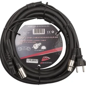 Hilec AUDIO COMBI CABLE SCHUKO/XLR-5M Direct Beschikbaar