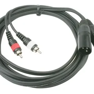Hilec CL-26/3 2x Male XLR / 2x Male RCA line cable 3m Laatste Kans