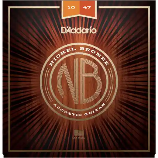D'addario NB1047 Acoustic Nickel Bronze Set 10-47 Populair