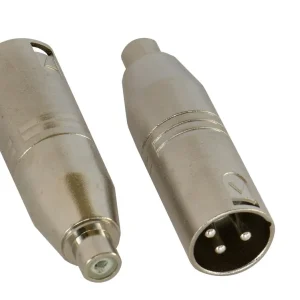 Favoriet Hilec RCAf/XLRm Adapter per 2 stuks