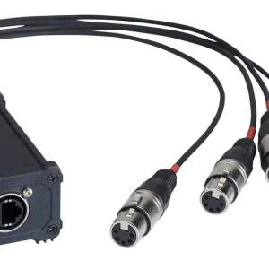 Hilec BOXRJ4XF5 RJ45 / XLR5F adapterdoos voor audio of DMX signaal Fabrieksprijs