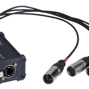 Direct Verzonden Hilec BOXRJ4XM5 RJ45 / XLR5M adapterdoos voor audio of DMX signaal