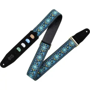 Koop Vandaag Levy's 5 cm jacquard guitar strap with 4 pick holder - Design 04