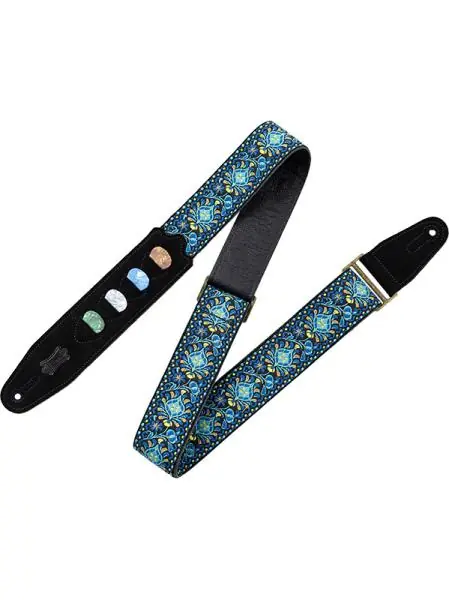 Koop Vandaag Levy's 5 cm jacquard guitar strap with 4 pick holder - Design 04