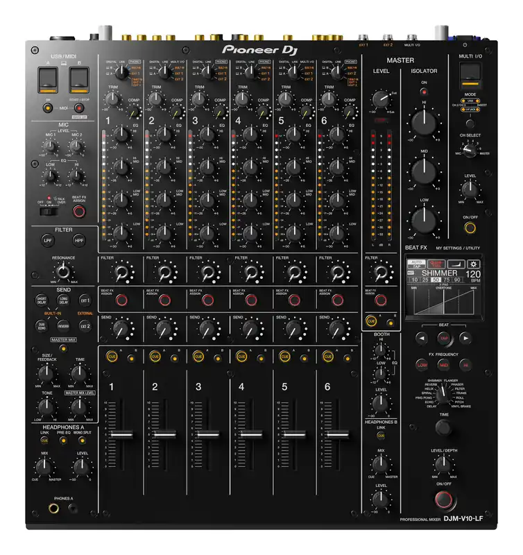 Pioneer DJ DJM-V10 LF 6-kanaals professionele dj-mixer Finale Uitverkoop