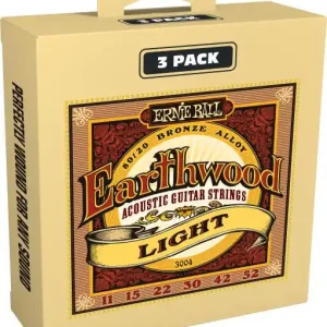 Nu Kopen Ernie ball Earthwood 80/20 Bronze Light 11-52 - Pack De 3 - snarenset
